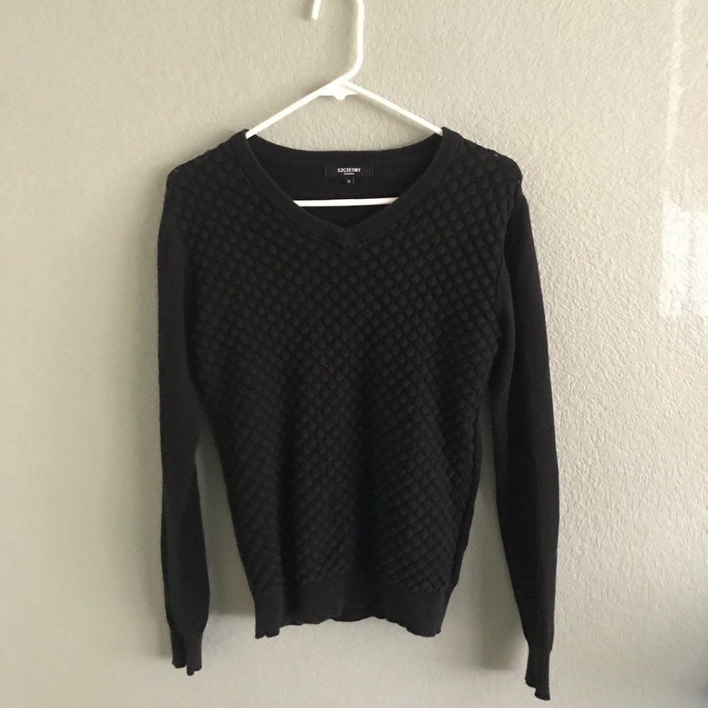 Scaly Black Sweater